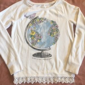 Sparkly Girl’s Knit Long Sleeve Top